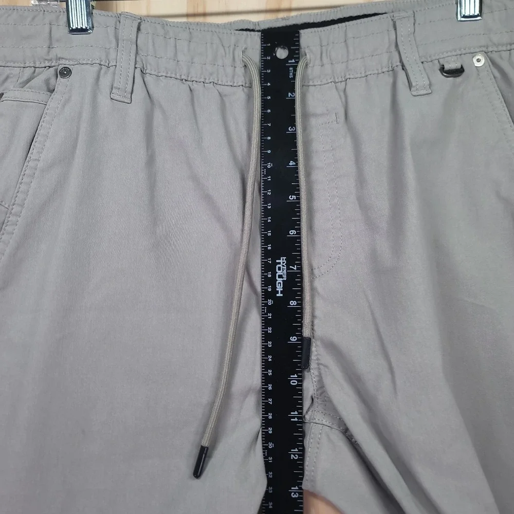 Projek Raw MTL/02 Mens M (32-33) Gray Jogger Pants Elastic Waist Drawstring - Picture 6 of 16